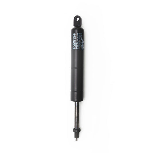A black gas spring designed for compatibility with Hillrom, with model number 142320 indicated in the image.