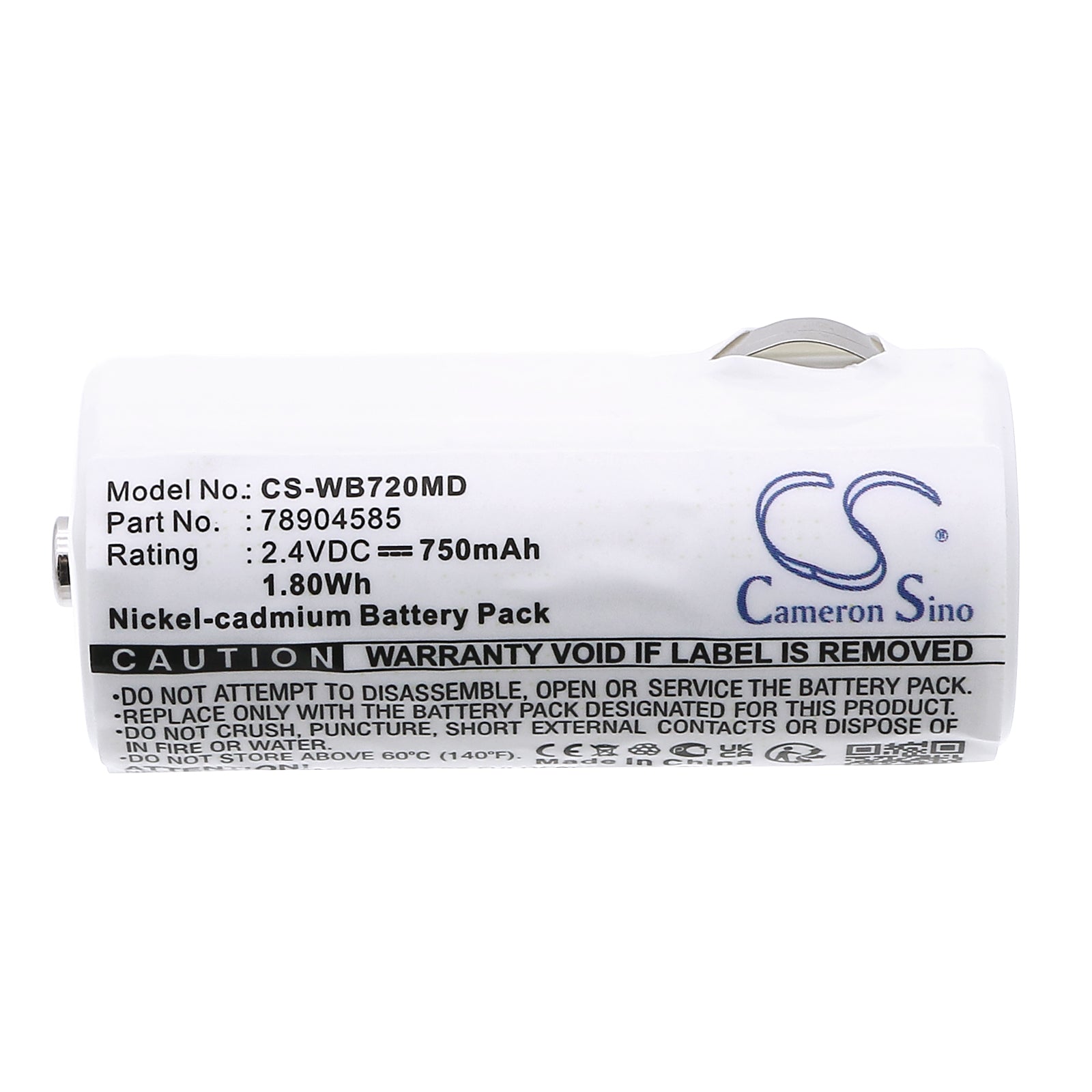 Welch-Allyn 72100 Battery for Medical Devices | CS-WB720MD