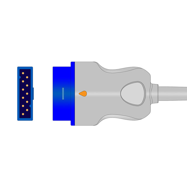 Câble adaptateur Marquette/GE SpO2 (Masimo&gt;Nellcor)