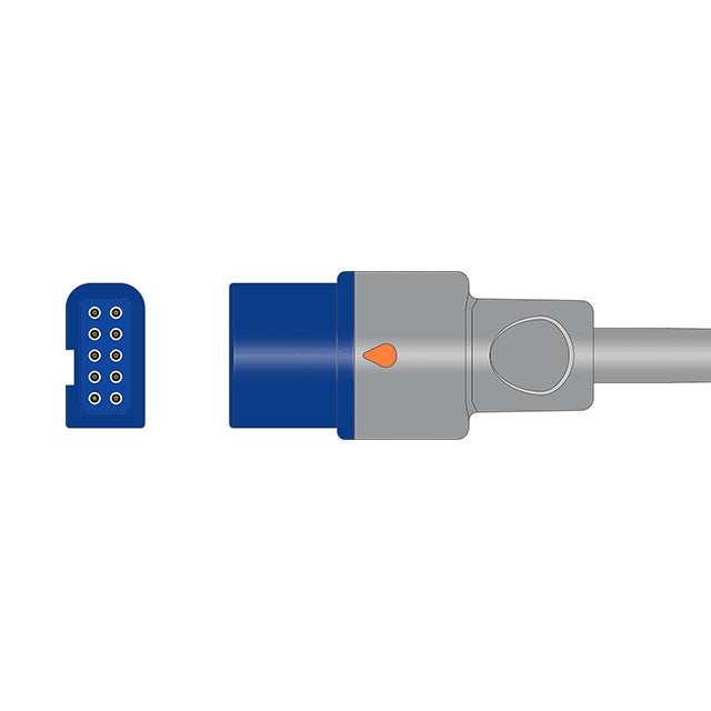 Câble adaptateur SpO2 Spacelabs 700-0792-00