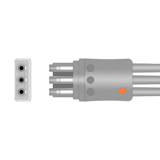 Compatible with Philips ECG Leadwire M1673A – MedGrocery
