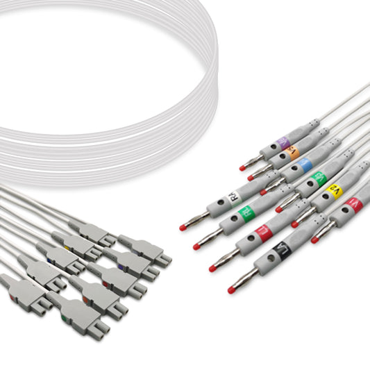 Compatible with GE Healthcare ECG Leadwire 2016032-001